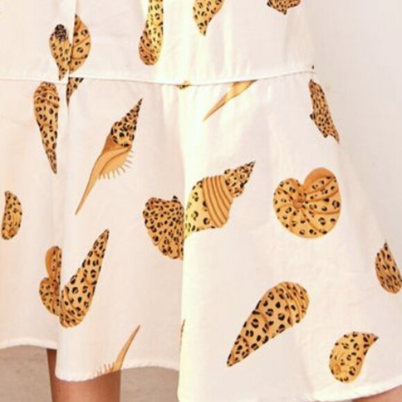 Farm Rio Leopard Shell Midi Dress, Size Medium, 100% Cotton, New with Tags - Picture 2 of 9